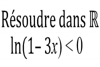 Résoudre une Inéquation contenant des logarithmes népériens - Exercices Corrigés - BAC Terminale