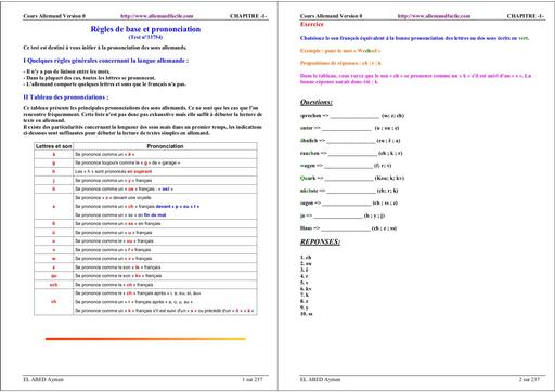 COURS D'ALLEMAND VERSION 0 BY TEHUA