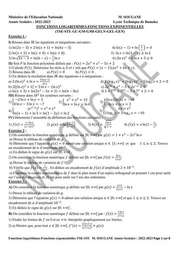 SOUGANE EXO FONCTIONS LOGARITHMES-FONCTIONS EXPONENTIELLES by Tehua.pdf