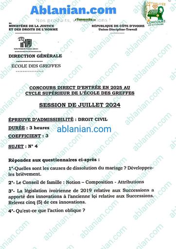 INFJ CS INFJ 2024 GREFFES DROIT CIVIL BY TEHUA