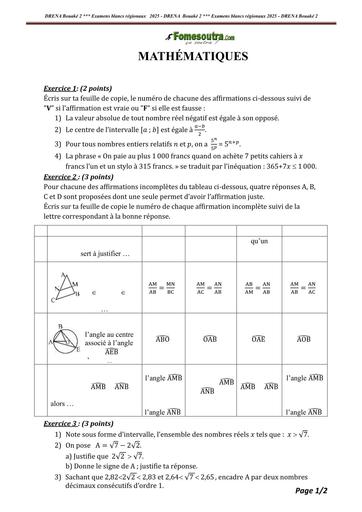 BEPC BLANC 2025 BOUAKE 2 MATHS BY TEHUA