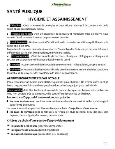 COURS SANTÉ PUBLIQUE 2 INFAS L1 by TEHUA