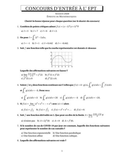 CONCOURS D'ENTRÉE À L'EPT 2020 by Tehua