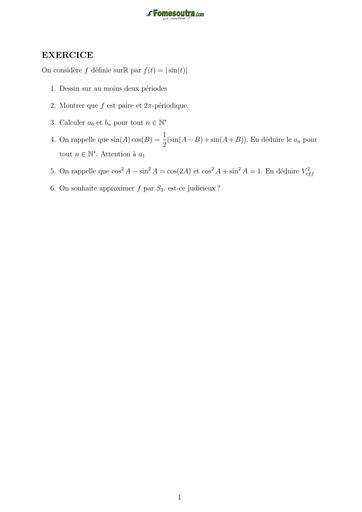 TP BTS exercice Fourier 10 BY TEHUA