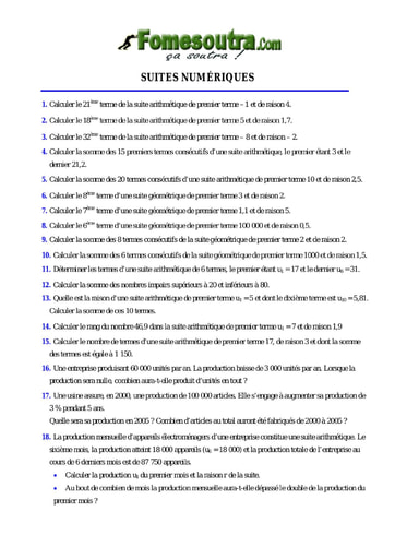 TP 2 Suites numériques niveau Terminale Scientifique