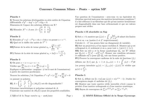 Show 06 MP Mines Ponts Math 28