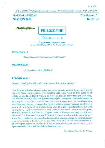 Bac d philo 2019 by TEHUA