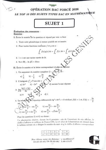 Opération Bac Forcé 2026 BY TEHUA