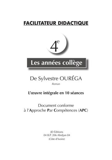 Facilitateur 2 LES ANNÉES COLLÈGE by Tehua