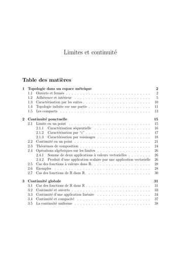 11   Limites et continuité