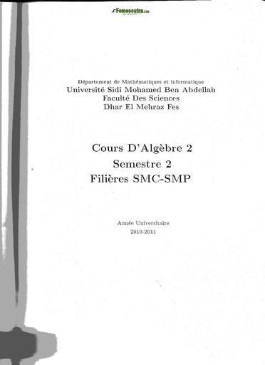 COURS BTS FILIERE INDUSTRIELLE ELECTROTECHNIQUE COURS DE MATHS ALGEBRE 2 SEMESTRE 2 FILIERE SMC SMP BY TEHUA