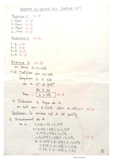 Barème Devoir de maths N°1 2ime Tri by Tehua.pdf