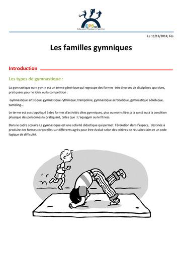 Les familles gymnastiques by Tehua