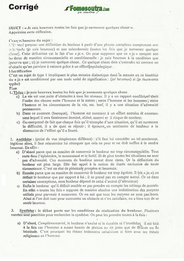 Corrigé Sujet d'Ordre Général ENA Cycle moyen supérieur 2005