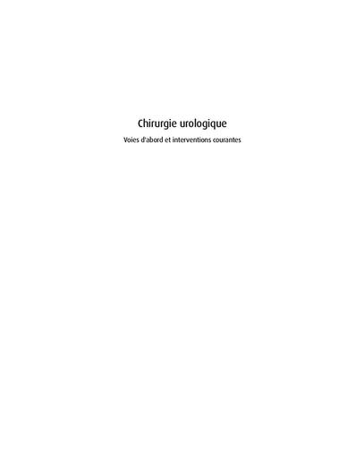 COURS chirurgie urologique by TEHUA