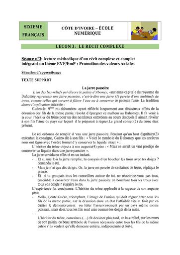 6e LECT L3 S4 LM réci complexe