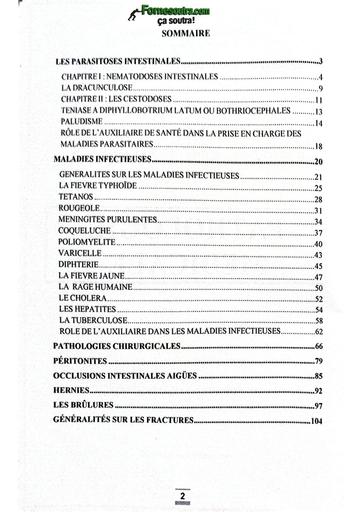 INFAS Aboisso AS1 p7 Cours N°1 Pathologies médicales   Les parasitoses intestinales By TEHUA