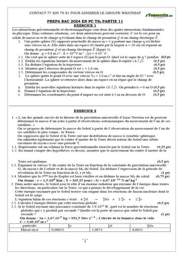 PREPA BAC 2024 EN PC PARTIE 11 by Tehua