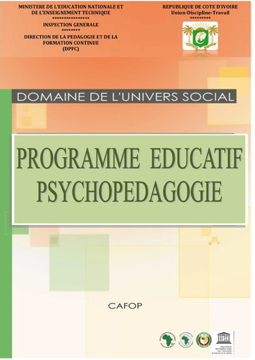 Programmes Éducatifs et Guides de Psychopédagogie au CAFOP