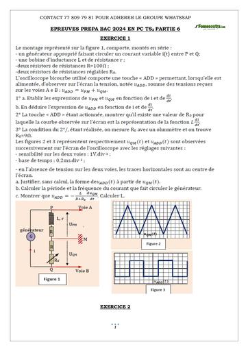 PREPA BAC 2024 EN PC TS2 PARTIE 6 by Tehua
