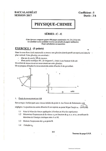 Anciens sujets bac pc maths et svt by Tehua