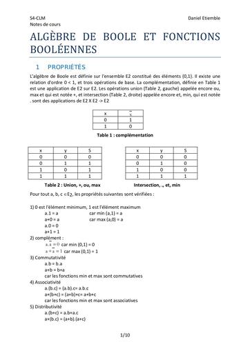 MATHS SUP CM13 Boole