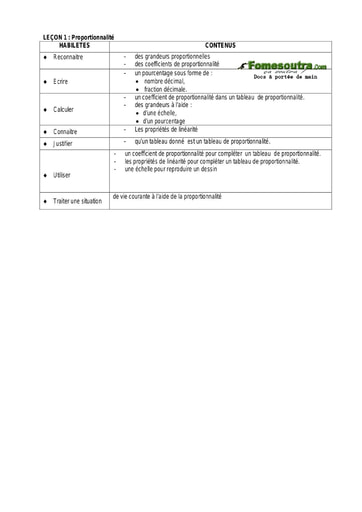 Proportionnalité (2) - Guide pédagogique Maths 6ème