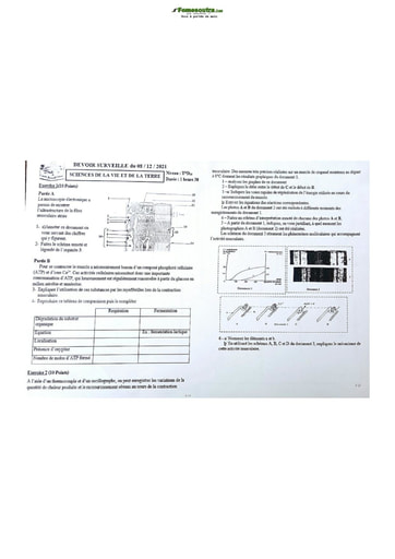 Sujet de Physique-Chimie Seconde C Lycée Classique Abidjan 2021-2022