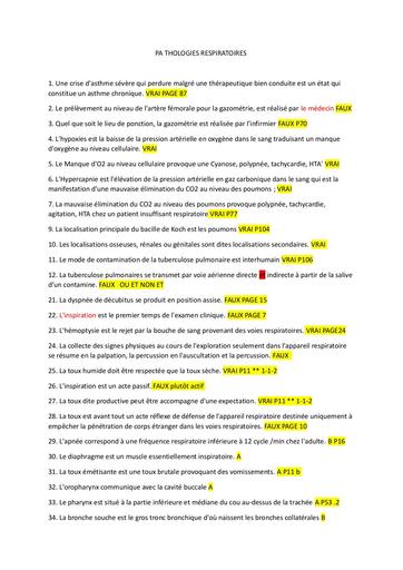 INFAS MA CORRECTION PERSO PATHOLOGIES RESPIRATOIRES BY TEHUA