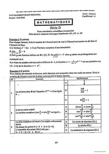 Bac blanc 2023 serie D maths Gagnoa by Tehua.pdf