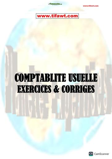BTP comptabilite generale exercices et corriges 1 BY TEHUA