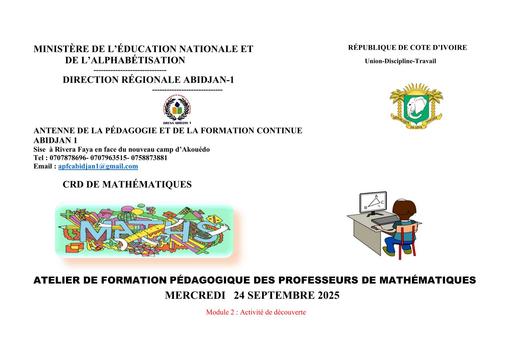 APFC Abidjan1   Module 2 Activité de découverte by TEHUA