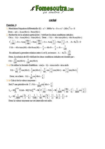 Corrigé TP 13 équations différentielles maths niveau Terminale D