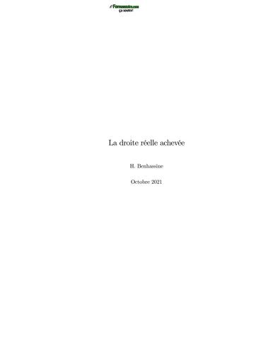 Chapitre2 Analyse 1 PDF Droite reelle by TEHUA