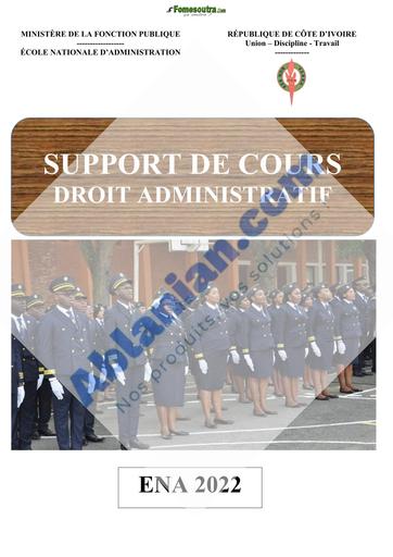 ENA SUPPORT DE COURS DROIT ADMINI 2022 by TEHUA