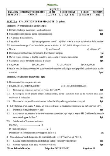 Prépa Bac 2024 Chimie miné by Tehua