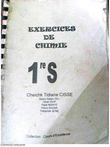 FASCICULE CHIMIE 1ière EXO+CORRO