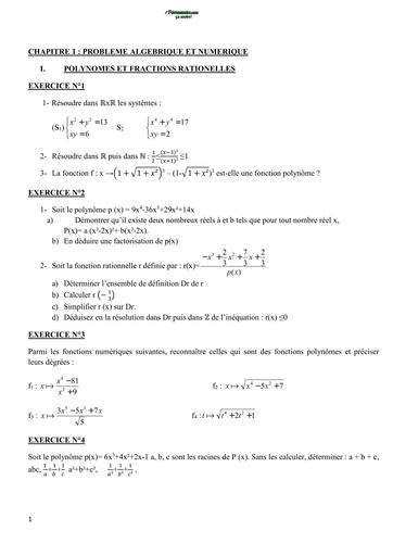 FASCICULE DE MATHS NIVEAU 1ere D BY TEHUA