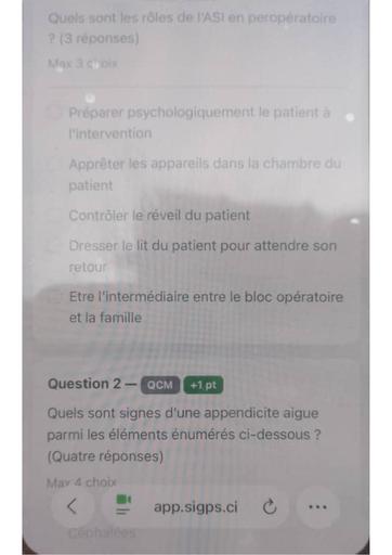 INFAS Abidjan AS1 compo en ligne Pathologies chirurgicales By TEHUA
