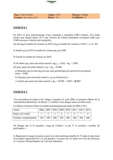 RCI 2017 BAC Maths Serie A2 H BY TEHUA