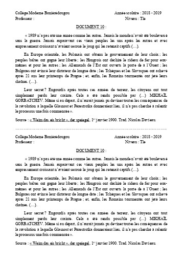 SUPPORT HIST Tle THEME 1 L2 DOC10