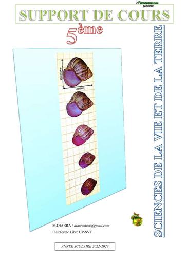 Fascicule SVT 5 SUPPORT DE COURS 5ème APC BY TEHUA