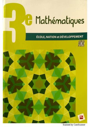 Maths 3ieme Ecole Nation et Développement