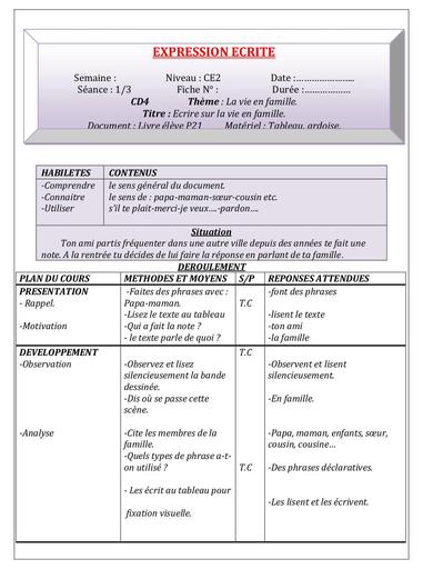 EXPRESSION ECRITE CE2 converted