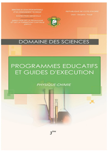 Programmes éducatifs et guides d’exécution Physique-Chimie 3eme