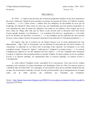 SUPPORT HIST Tle THEME 2 L3 DOC1