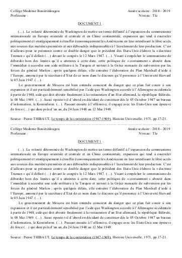 SUPPORT HIST Tle THEME 1 L2 DOC1