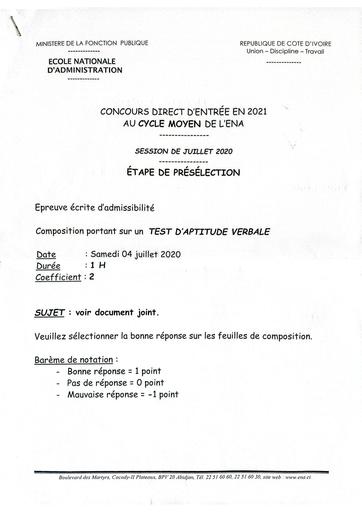 ENA 2021 CM aptitude verbale By Tehua