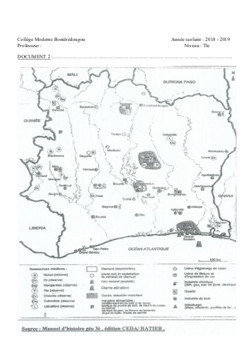 SUPPORT GEO Tle THEME 1 L1 DOC2