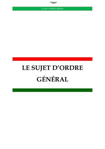 INFJ SUJET D'ORDRE GENERAL b y TEHUA